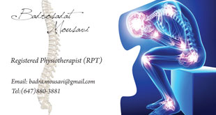 Pysiotherapist's Business Card